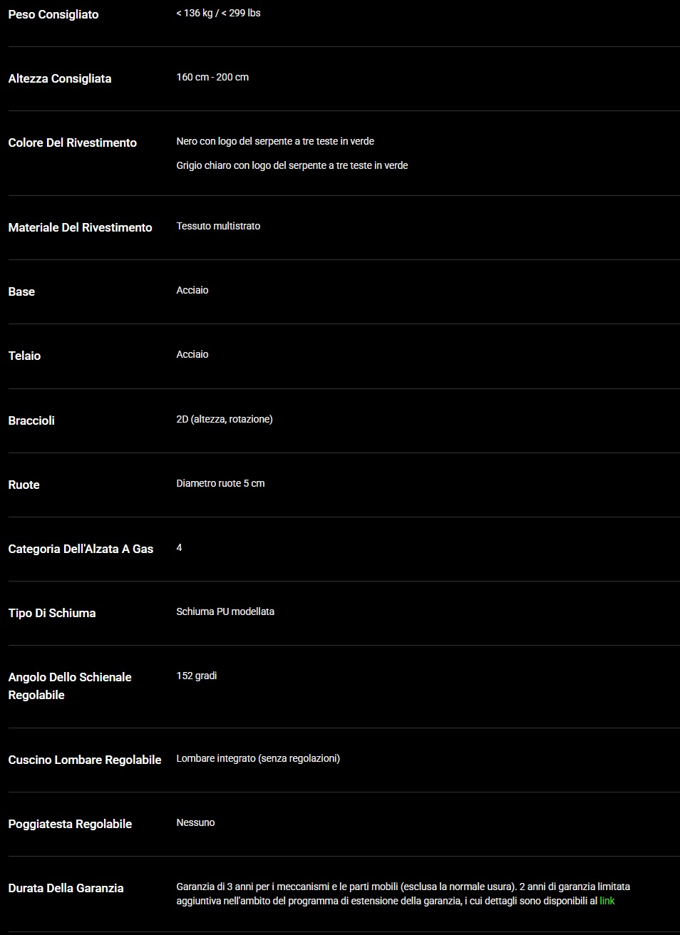 specifiche tecniche ead92